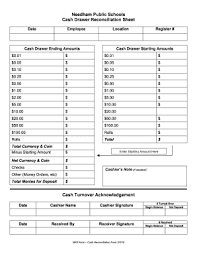A cash sheet that you fill out daily will play a big part in helping make sure that all the cash that your business earns is accounted for. Cash Drawer Count Sheet Fill Online Printable Fillable Blank Pdffiller