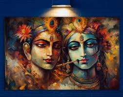 Lord Krishna Glass Wall Hanging, Indian God Glass Wall Art, Hinduism God  Wall Hanging, Indian Culture and Religion, Spiritual Wall Decor