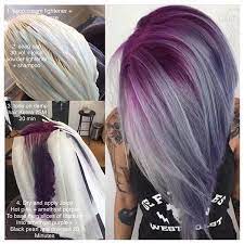 Purple Shadow Root Hair Styles Short Hair Color Short Hair Styles
