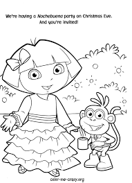 Dora Christmas Coloring Pages Dora Coloring Christmas Coloring Pages Coloring Pages