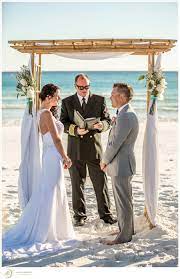 Picture Perfect October Beach Wedding In Destin Fl For Brandon And Amber Planning Flowers Yach Sunset Beach Weddings Yacht Wedding Beach Destination Wedding