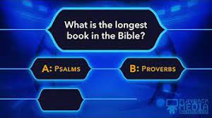 Printable bible trivia questions and answers are great for a family game night, sunday school, church youth groups, vacation bible school, and almost any gathering of worship. Bible Trivia For Kids Or Youth Scripture Quiz Multiple Choice Questions Answers Youtube