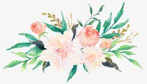 Colored Watercolor Flowers Watercolor Clipart Pale Flower Png And Vector With Transparent Background For Free Download Watercolor Flowers Floral Watercolor Flower Painting