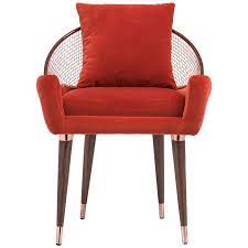 Garbo Dining Chair In Red Velvet Dining Chairs Dining Room Chairs Modern Velvet Dining Chairs