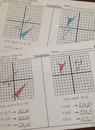 Maybe you would like to learn more about one of these? Partner Practice Worksheets For Transformations Students Complete Two Problems For Translations Rotati Translations Math Transformations Math 8th Grade Math