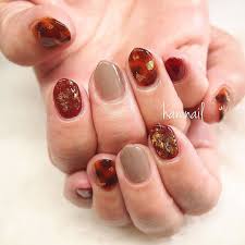 ボルドー べっこう putiel ボルドーネイル 秋ネイル 秋ネイル2019 べっ甲ネイル nailsalonhani 広島市ネイルサロン 大人可 秋ネイル べっこうネイル 上品ネイル