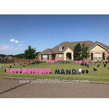 Great for happy birthday yard cards, over the hill displays, newborn storks, graduation and more! Yard Signs Smiles For All Occasions