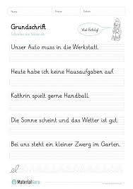 Arbeitsblatt Grundschrift Einfache Satze Abschreiben 04 Lesen Lernen 1 Klasse Lernen Tipps Schule Abschreibtexte