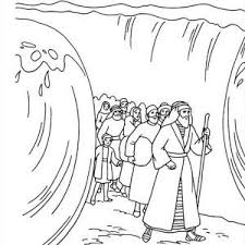 Moses Moses Divide Red Sea Coloring Page Moses Divide Red Sea Coloring Page Sunday School Coloring Pages Moses Red Sea Parting The Red Sea