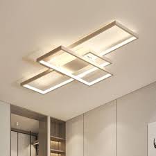 Maybe you would like to learn more about one of these? Modernism Rectangular Flush Mount Light Metallic Led Ceiling Fixture In White For Restaurant Flush Mount Kitchen Lighting Kitchen Ceiling Lights Modern Ceiling Light