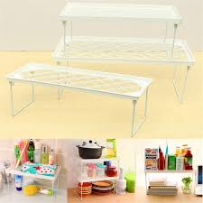Foldable Racks Home Bathroom Kitchen Storage Rack Shelving Shelf Holders Organizer Housekeeping Organization From Home And Garden On Banggood Com Stacking Shelves Kitchen Storage Rack Bathroom Sink Storage