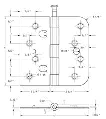 We did not find results for: 4 X 4 X 5 8 Radius X Sq Corners Steel Hinge With Security Lock Tabs Doorware Com