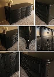 Black Dresser With Black Handles Shabby Chic Dresser Black Dressers Furniture Rehab