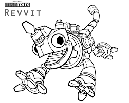Print the color & activity pages! Revvit Dinotrux Coloring Page Free Printable Coloring Pages For Kids