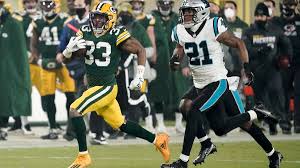 Aaron jones of the green bay packers teased dallas cowboys cornerback byron jones with a sassy wave goodbye during last sunday's game, and now he literally has to pay for it. Packers Hang On To Beat Panthers 24 16