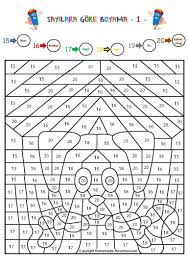 Sayilara Gore Boyama 1 Seyit Ahmet Uzun Egitime Yeni Bir Bakis Okuma Boyama Sayfalari Egitim