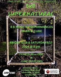 8 X 8 returns to Jump-Start with eight 8-minute performances in an 8-foot  cube, featuring a diversity of styles and forms and (for the first time)  all artists delving into a common