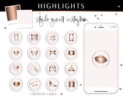 Get free instagram highlights icons in ios, material, windows and other design styles for web, mobile, and graphic design projects. Instagram Highlight Covers Black Rose Gold Scotch And Salt