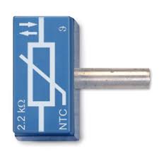 Englisch negative temperature coefficient , ein bauelement, dessen widerstand mit steigender temperatur abnimmt, auch heißleiter oder thermistor genannt; Ntc Widerstand 2 2 Kohm P2w19 1012941 U333049 Steckelemente System 3b Scientific