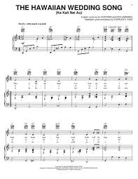 The Hawaiian Wedding Song Ke Kali Nei Au By Don Ho Al Hoffman Digital Sheet Music For Piano Vocal Guitar Download Print Tranposable Music Hx 18165 From Hal Leonard Digital Sheet Music