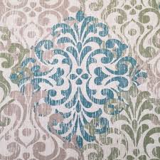 From drapery, home decor and upholstery to fashion and apparel fabric. Decorative Motif Design Home Decor Fabric In Teal And Taupe Fabric Traders