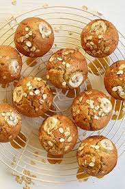 Muffins Aux Bananes Noix Et Flocons D Avoine Recept