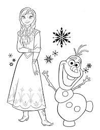 Coloreaza cele doua surioare, printesa anna si regina zapezii, elsa. Olaf Funny Frozen Free Printable Coloring Pages For Girls And Boys