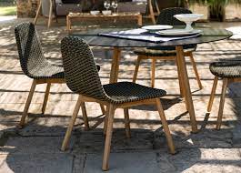 Our outdoor dining tables and chairs are available in sets, but you can mix and match just the way you like, too. Round Garden Dining Chair Contemporary Garden Furniture At Go Modern