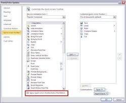 Quick Access Toolbar In Powerpoint 2010 For Windows Powerpoint Tips Microsoft Excel Tutorial Excel Tutorials