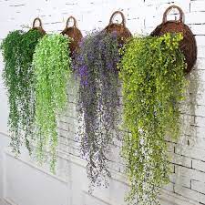 How big is a genpar artificial plant wall? Shop Hot Style 115cm Bell Willow Wall Hanging Artificial Plant Wall Decoration Hanging Basket Orchid Rattan Plastic False Flowers Green Online From Best Artificial Plants On Jd Com Global Site Joybuy Com