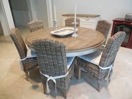 In the kitchen breakfast nook, and in our dining room. 60 Dining Table With Grey Wicker Chairs Coastal Dining Room Miami By Sunshine Furniture Houzz Uk