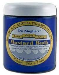 Dr Singha S Bath 16 Oz Mustard Baths By Dr Singha S 18 11 Front Label Panel Dr Singha S Natural Therapeutics Bath Salt Labeling Bath Salts Mustard Bath