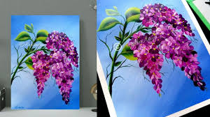 I'm just gonna wipe the pink off this brush. How To Paint Easy Flowers Step By Step Acrylic Painting Simple Painting Techniques Youtube