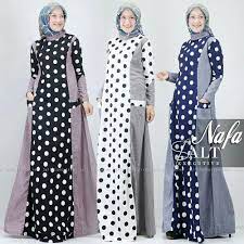 Gamis motif diandra vol 3. Pin On Gamis Syar I Polkadot