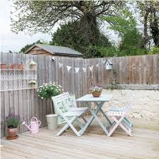 Can you use fence paint on garden furniture. Somerset Terraced Home House Tour Ideal Home Painted Garden Furniture Painted Outdoor Furniture Garden Furniture