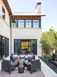 Just large enough for a table, a couple of chairs, a small fountain, and flowers, the courtyard is separated from the street by a low mortared limestone wall. 65 Beautiful Landscaping Ideas Best Backyard Landscape Design Tips With Pictures