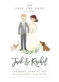 Wedding Save The Date Couple Drawing Custom Portrait Invite Rustic Cartoon Weddi Cartoon Wedding Invitations Wedding Invitations With Pictures Wedding Saving