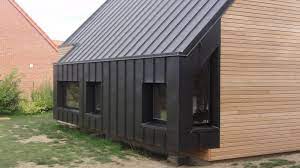 Bardage Et Toiture En Joint Debout Zinc Prepatine Anthracite Arhitektura Karkasnyj Dom Dom