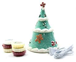 1 X Rare Official Yankee Candle Sugar Plum Village Festive Season Christmas Tree Wax Melt Warmer Burner Eu Plug Includes 6 Xmas Assorted Tarts Buy Online In Andorra At Desertcart