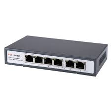 6 Port Poe Switch Supports 4 Ip Cameras 100mbs Short Circuit Protection 100m Transmitting Distance Energy Efficient 6 Por Ip Camera Port Network Switch