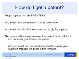 Patent before someone else does! How To Do Your Own Patent Search Ppt Video Online Download