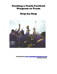 How To Startup A Youth Football Program Book 51431x1emonj