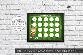 Soccer Reward Chart Boy And Girl Designs Football Kids