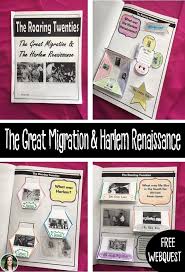 The Roaring Twenties Great Migration Harlem Renaissance Webquest Free Harlem Renaissance Interactive Lapbooks Webquest