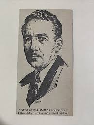 Lloyd Lewis Sports Editor Writer Critic 1941 Sporting News Baseball 3X6  Panel