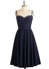 Stop Staring The Neyla Dress In Bleu Mod Retro Vintage Dresses Modcloth Com Cute Dresses Vintage Dresses Mod Cloth Dresses