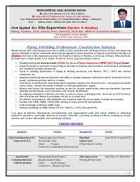Welding Foreman Cv Format June 2021