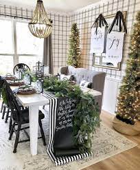 Pin By Kathy Acho On Holiday Christmas Decor Christmas Dining Room Christmas Dining Room Decor Winter Dining Room Table Decor