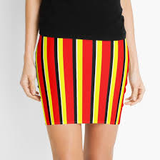 Black And Yellow Striped Skirt Stripes Pattern Mini Skirt By Theartism Classic Stripe Mini Skirts Stripes Pattern Design
