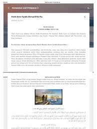 Konon tidak sedikit aji kesaktian yang berasal dari tokoh islam mahsyur di zamannya, apa itu betul. Hizib Asror Syekh Ahmad Rifa I Ra